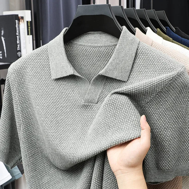 Polo de punto tipo gofre
