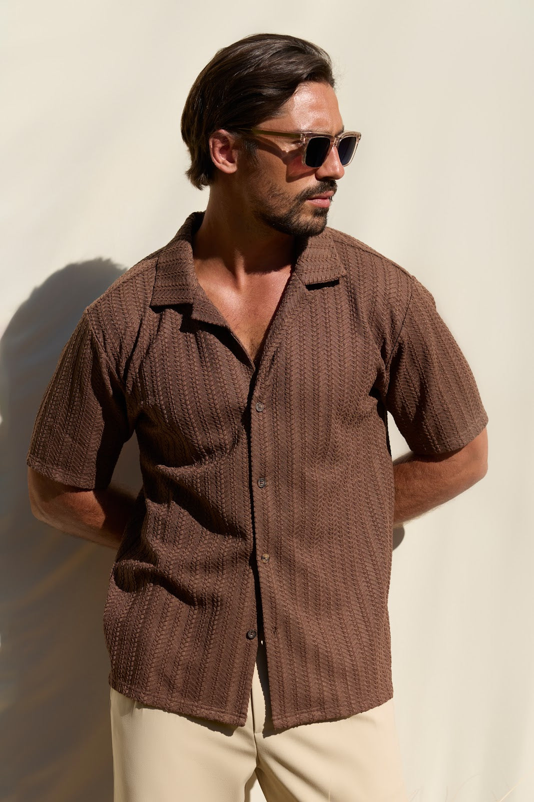 CAMISA CORTE RECTO ENTALLADA
