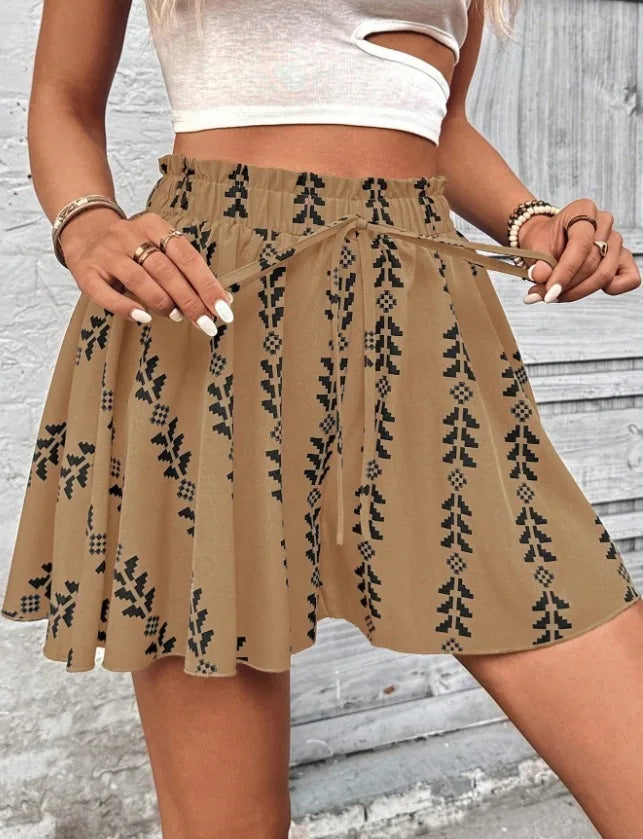 Pantalones cortos acampanados