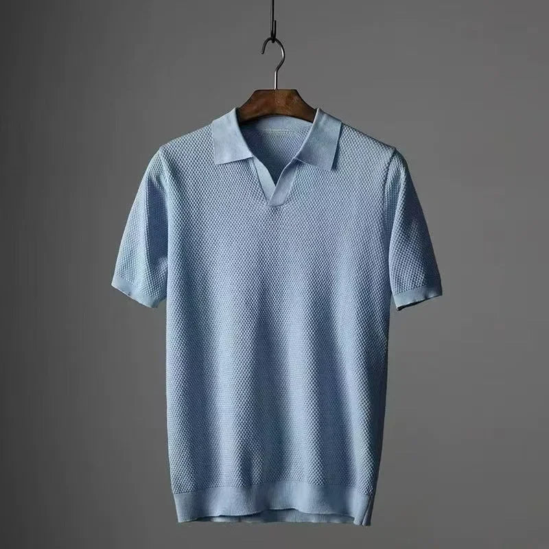 Polo de punto tipo gofre