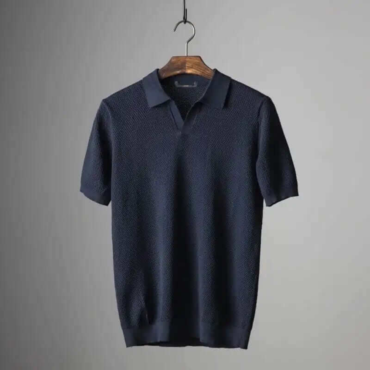 Polo de punto tipo gofre