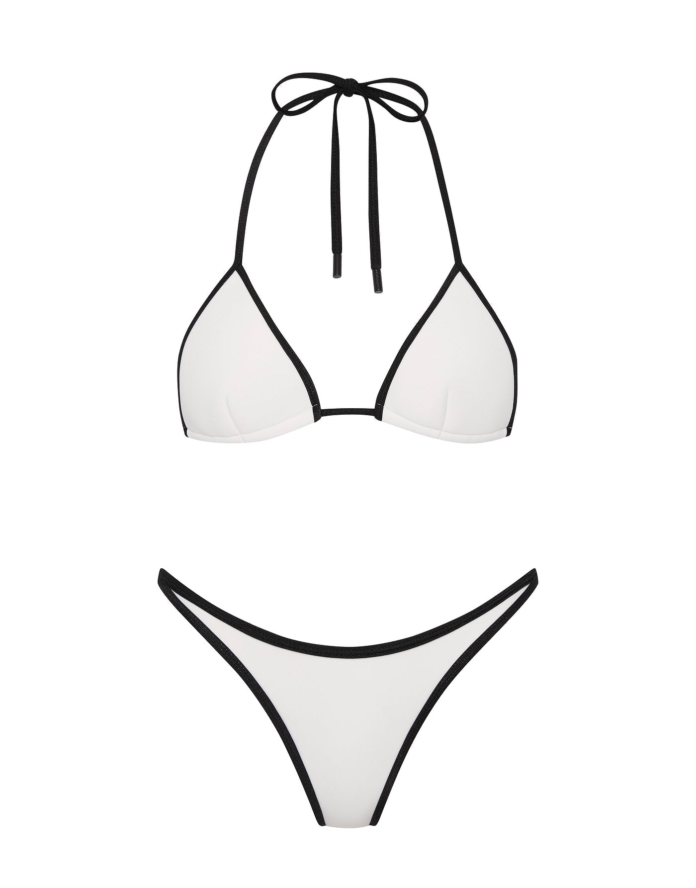 Conjunto de bikini triangular de neopreno