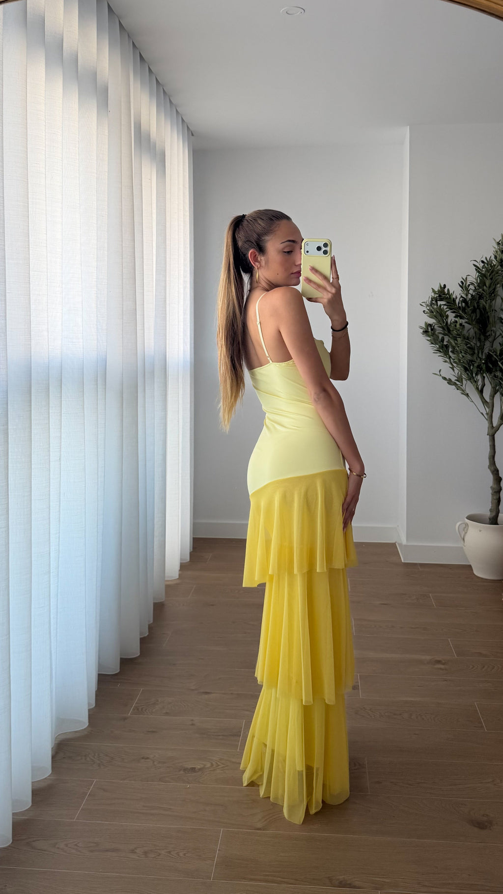 vestido mediterraneo  - Amarillo