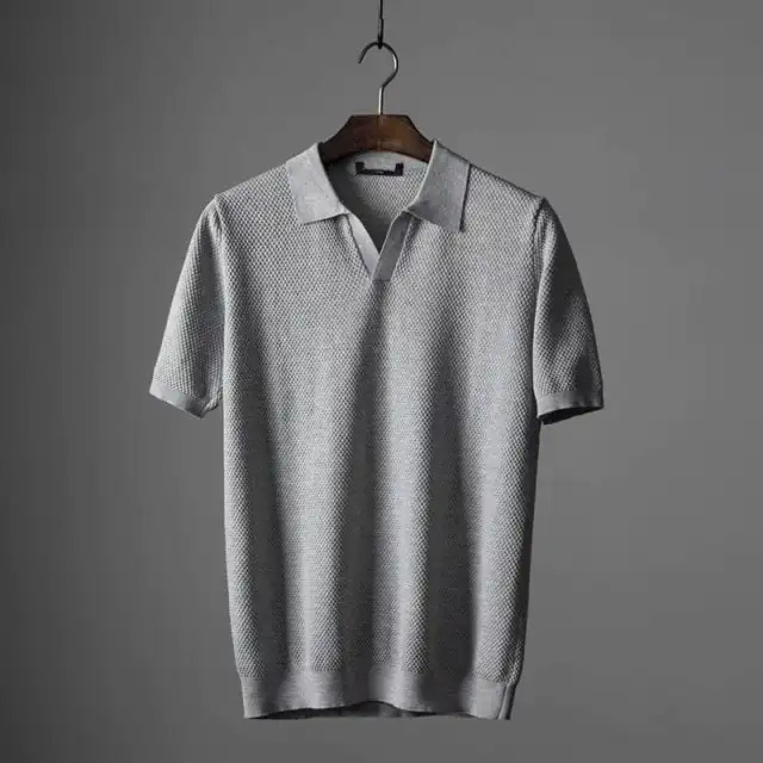 Polo de punto tipo gofre