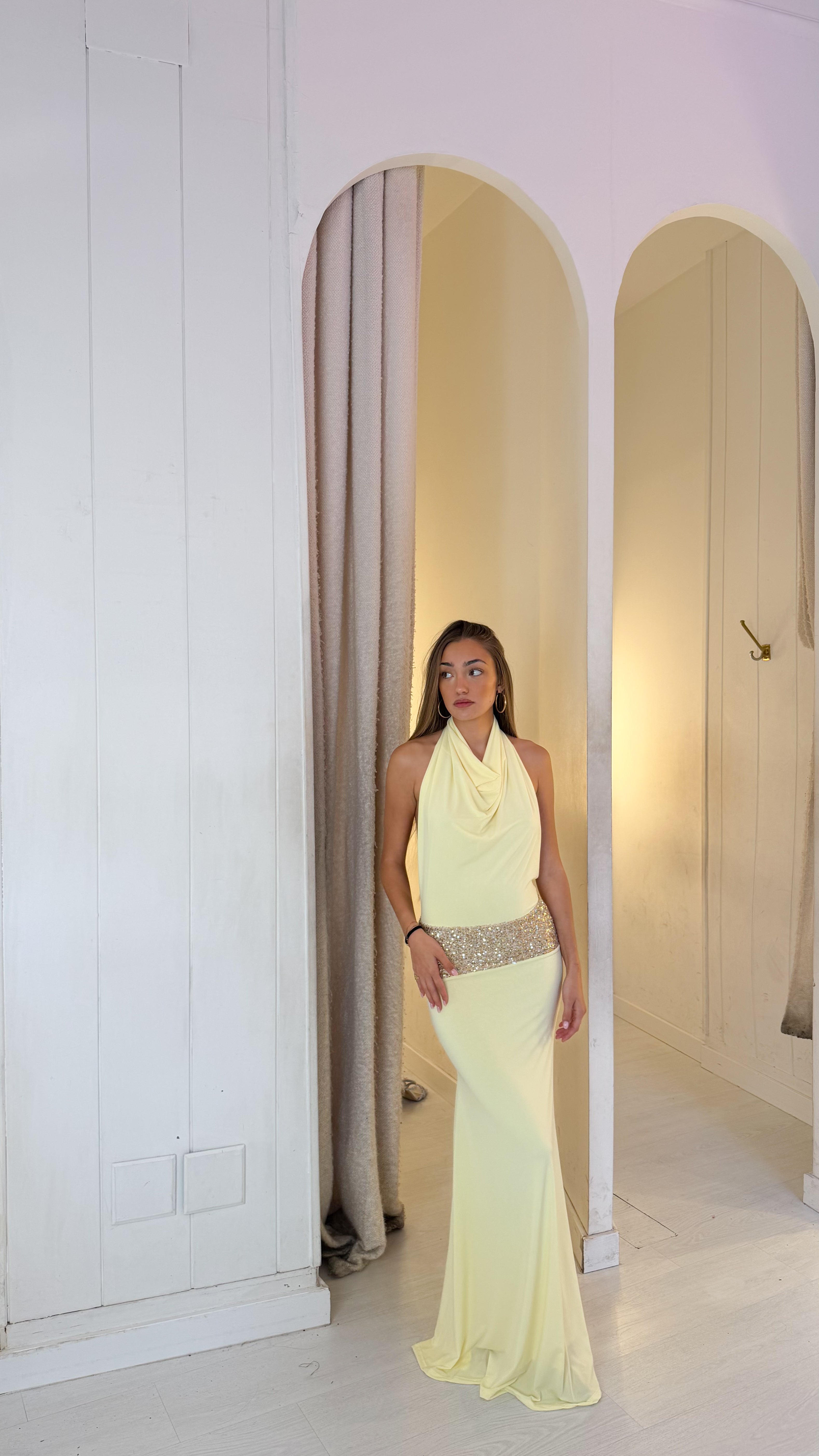 Vestido de «Frozen» crema
