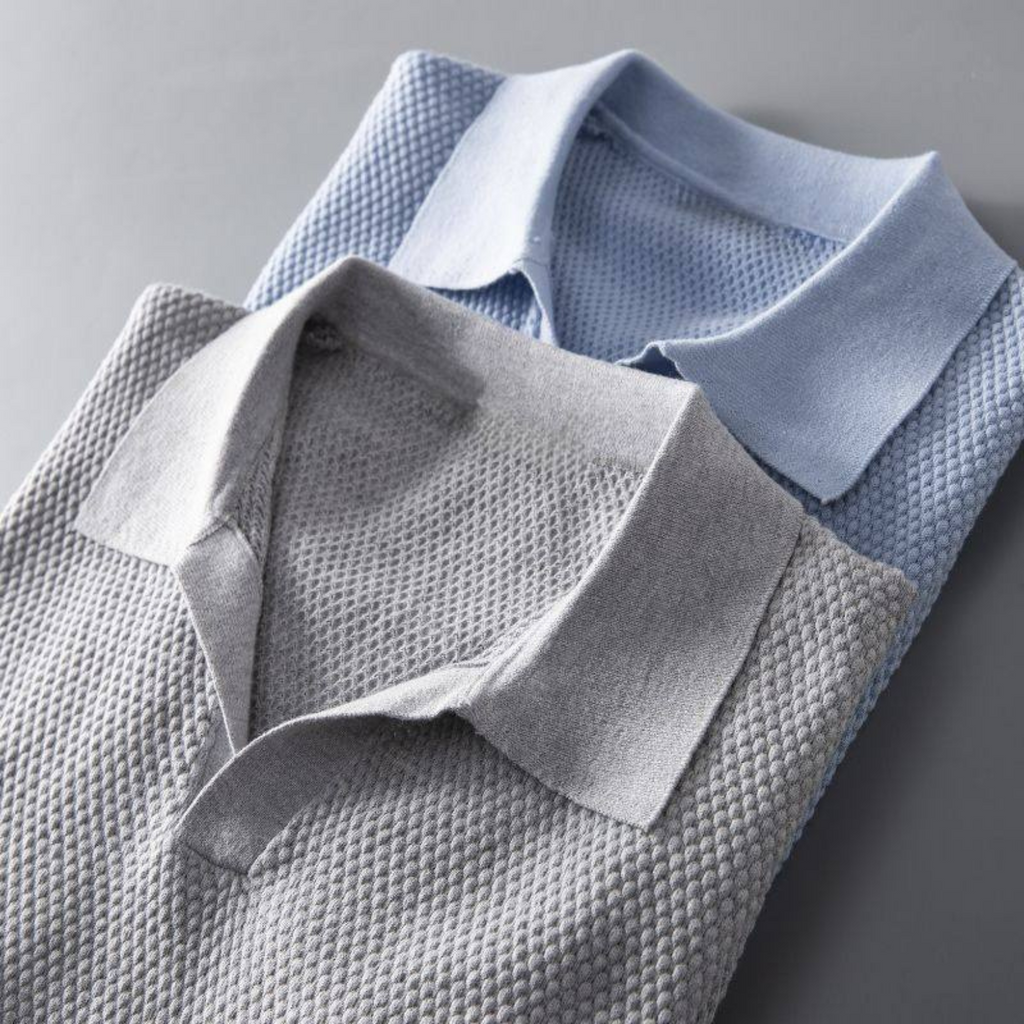 Polo de punto tipo gofre
