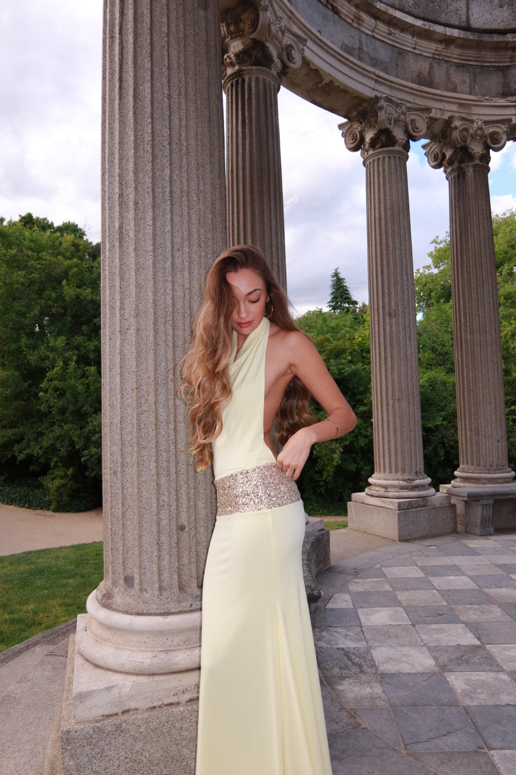 Vestido de «Frozen» crema