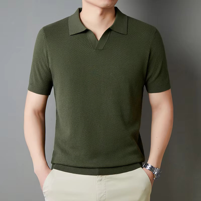 Polo de punto tipo gofre