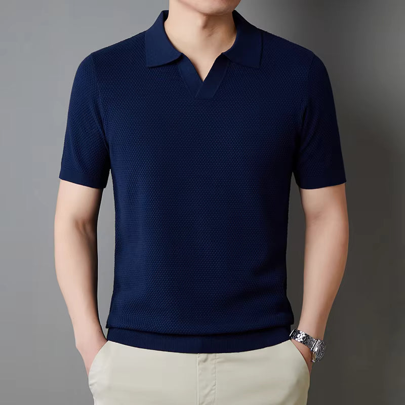 Polo de punto tipo gofre