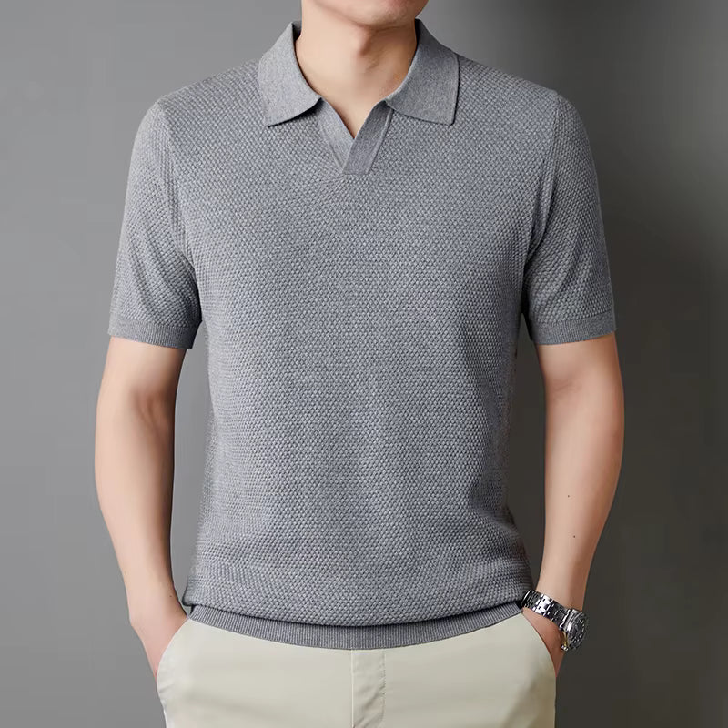 Polo de punto tipo gofre