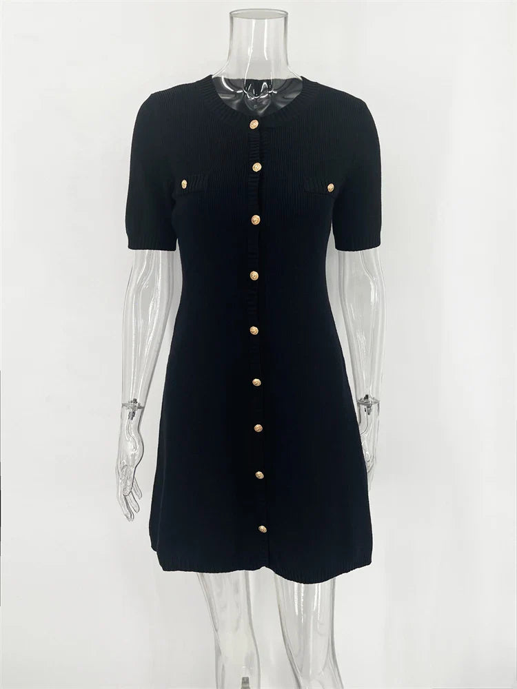 Vestido corto de punto elegante