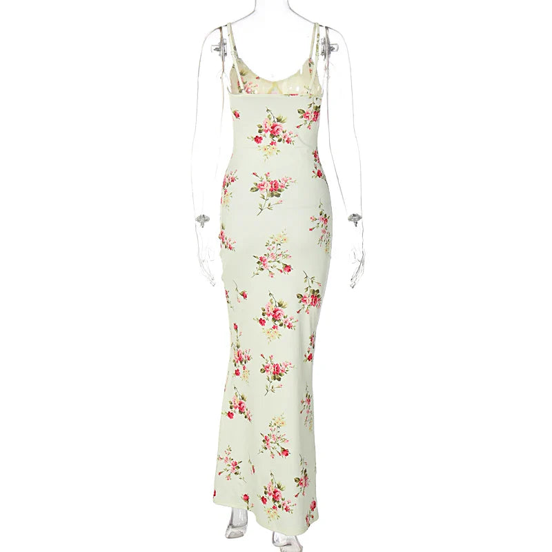 Vestido largo floral Chiara