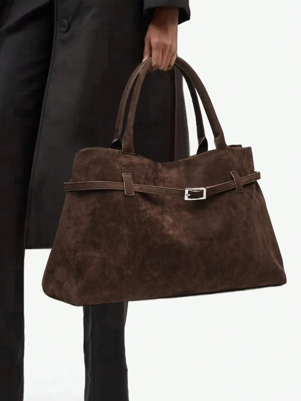 Bolso tote vintage marrón