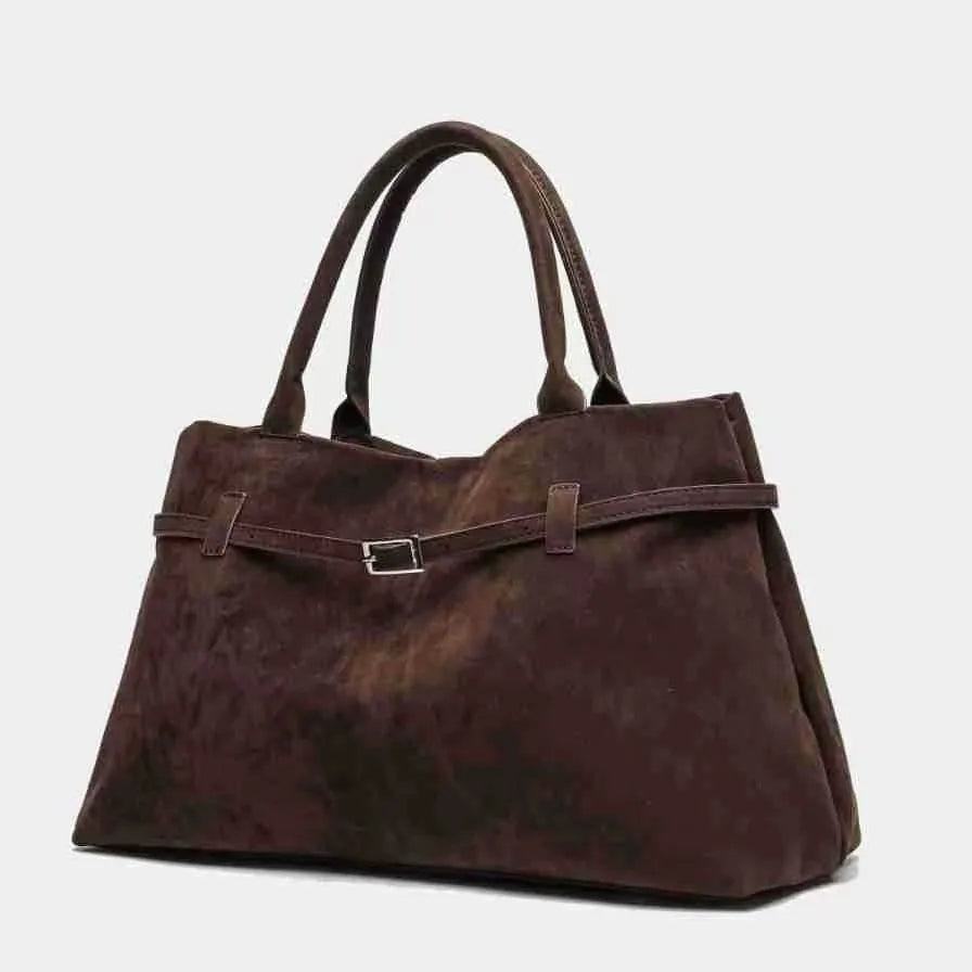 Bolso tote vintage marrón