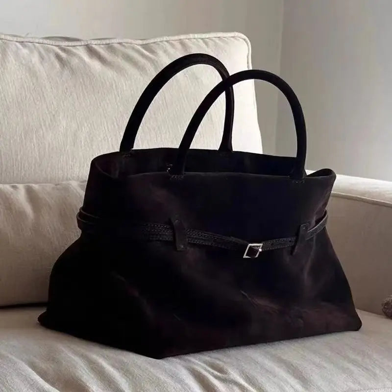 Bolso tote vintage marrón
