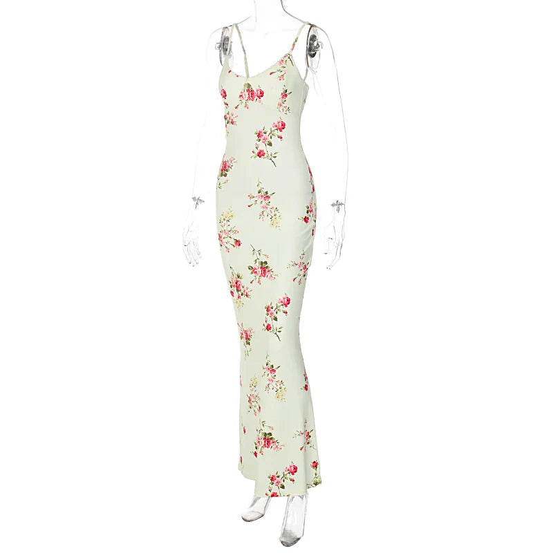 Vestido largo floral Chiara