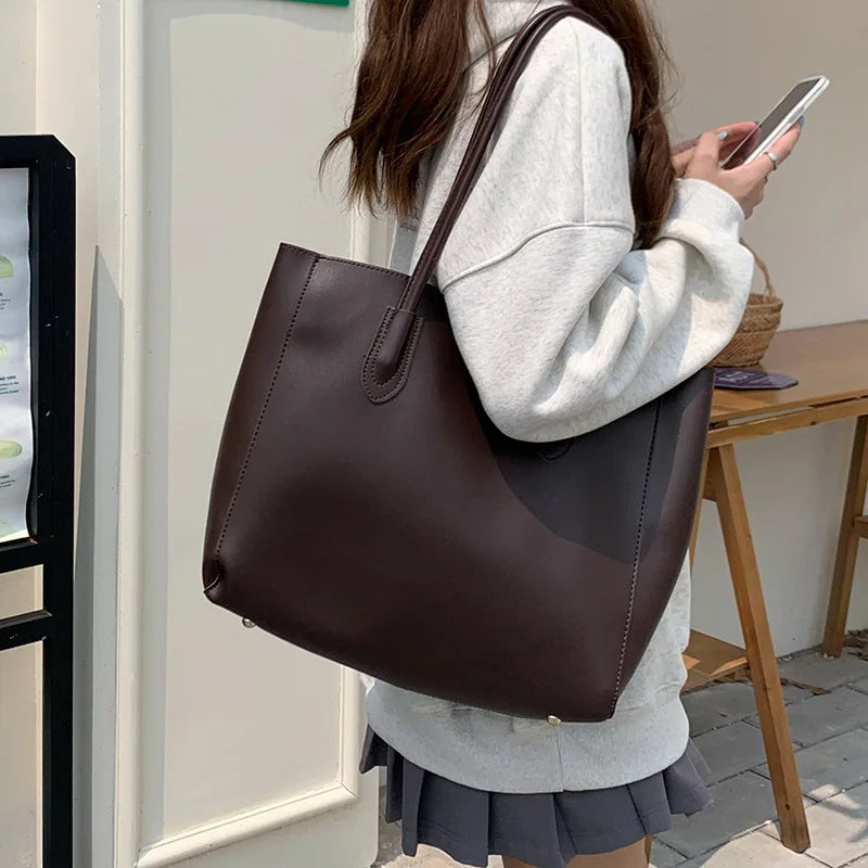 Bolso tote vintage de gran capacidad