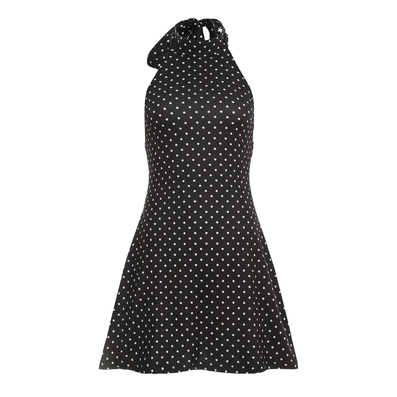 Vestido halter de lunares Valeria