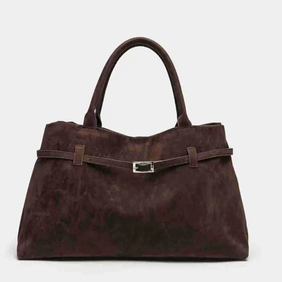 Bolso tote vintage marrón