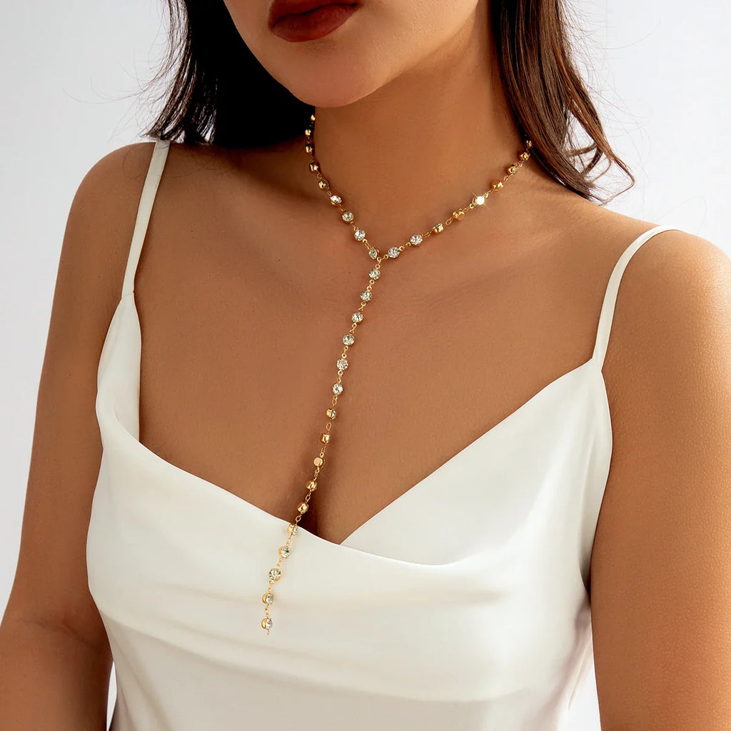 Collar gargantilla con pedrería