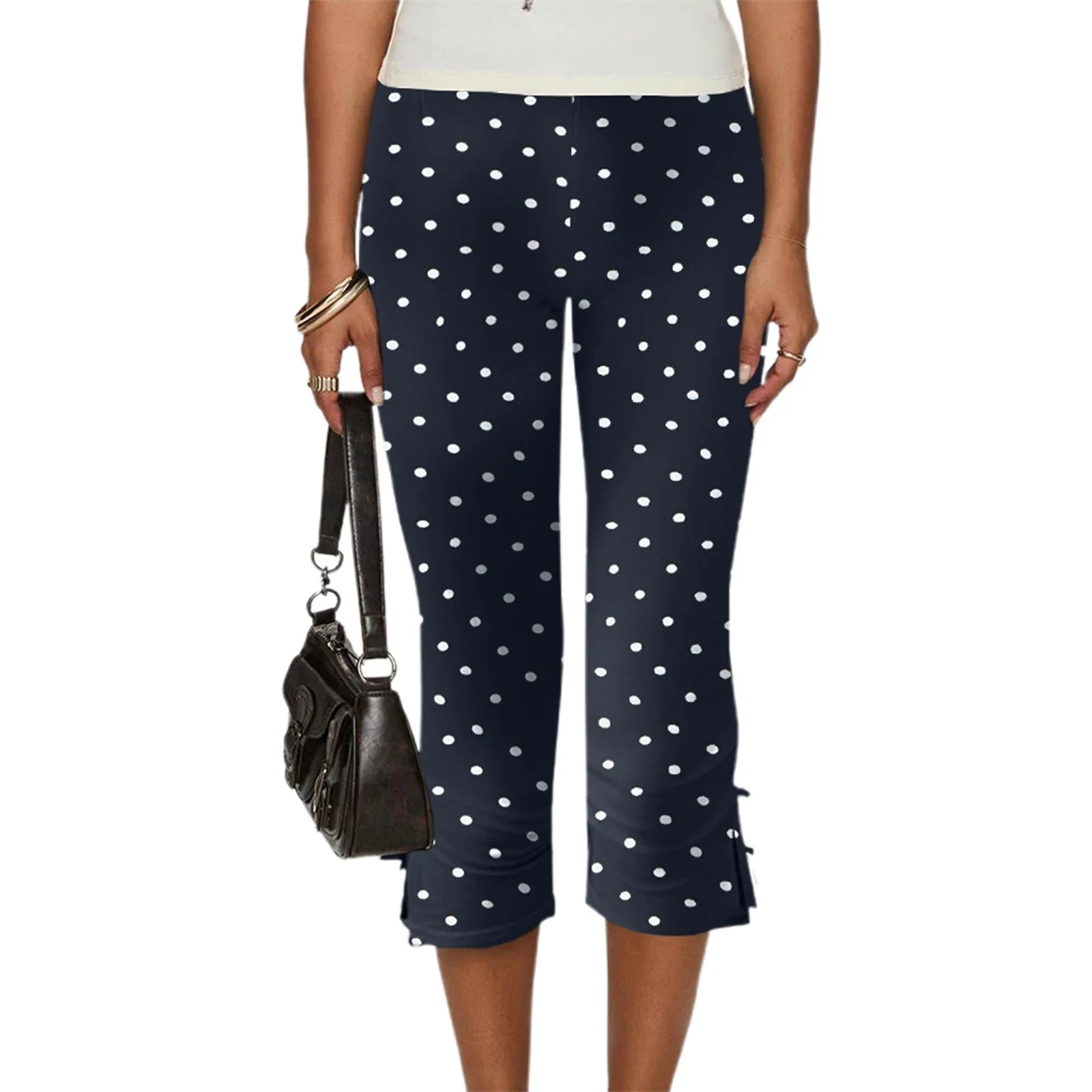 Pantalones Capri Sienna con lazo
