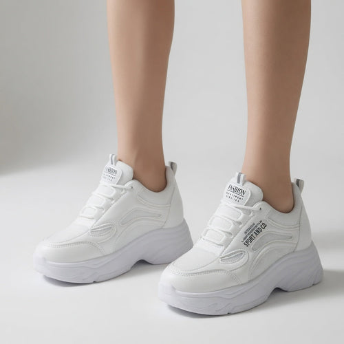 Blanchette™ — Sneaker chunky blanche style urbain féminin
