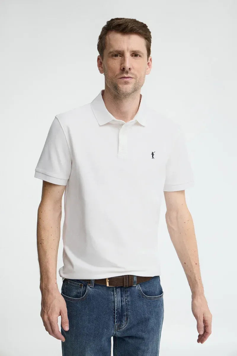 POLO AZUL MARINO CON CORTE SLIM